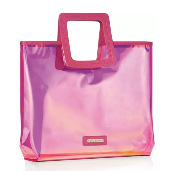 Juicy Couture Handbags - JUICY COUTURE Tote in Metallic Pink